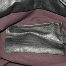 Chloe Tote Bag Leather Gray Gold Tone Auth BA15487-20