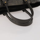 Chloe Tote Bag Leather Gray Gold Tone Auth BA15487-7
