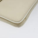 GIVENCHY Shoulder Bag Leather White Gold Auth BA1549-14