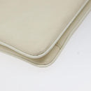 GIVENCHY Shoulder Bag Leather White Gold Auth BA1549-16