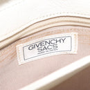 GIVENCHY Shoulder Bag Leather White Gold Auth BA1549-18
