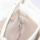 GIVENCHY Shoulder Bag Leather White Gold Auth BA1549-19