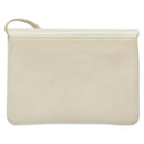 GIVENCHY Shoulder Bag Leather White Gold Auth BA1549-2