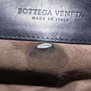 BOTTEGA VENETA INTRECCIATO Chain Shoulder Bag Leather Black Auth BA15490-10
