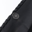 BOTTEGA VENETA INTRECCIATO Chain Shoulder Bag Leather Black Auth BA15490-9