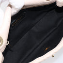 CHANEL V-stitched Chain Shoulder Bag Lamb Skin Ivory Gold Tone CC Auth BA15491V-23