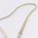 Miu Miu Matelasse Hand Bag Patent 2way White Gold Tone Auth BA15492A-15