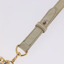 Miu Miu Matelasse Hand Bag Patent 2way White Gold Tone Auth BA15492A-16