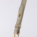 Miu Miu Matelasse Hand Bag Patent 2way White Gold Tone Auth BA15492A-17