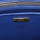 Miu Miu Matelasse Hand Bag Leather 2way Blue Gold Tone Auth BA15493V-21