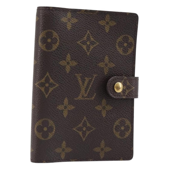 LOUIS VUITTON Monogram Agenda PM Day Planner Cover R20005 LV Auth BA15498