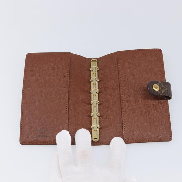 LOUIS VUITTON Monogram Agenda PM Day Planner Cover R20005 LV Auth BA15498