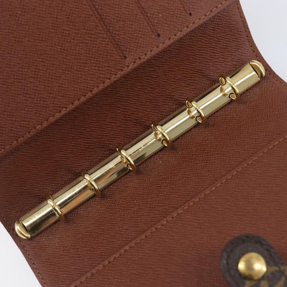 LOUIS VUITTON Monogram Agenda PM Day Planner Cover R20005 LV Auth BA15498