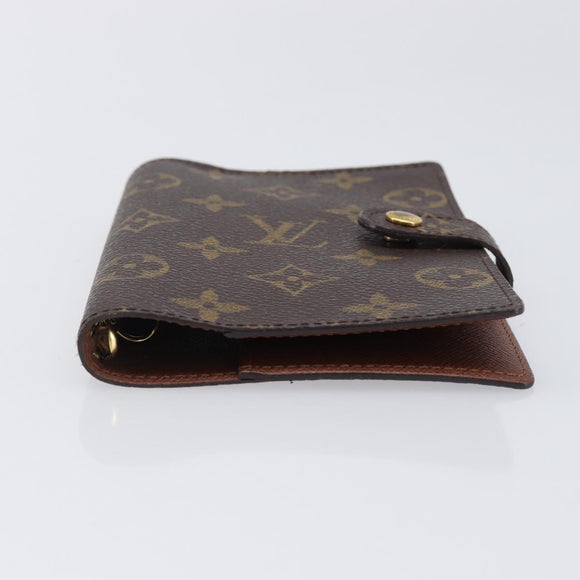 LOUIS VUITTON Monogram Agenda PM Day Planner Cover R20005 LV Auth BA15498