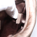 LOUIS VUITTON Monogram Satin Little Boulogne Hand Bag Beige M92143 Auth BA15499A-11