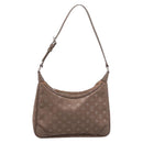 LOUIS VUITTON Monogram Satin Little Boulogne Hand Bag Beige M92143 Auth BA15499A-13