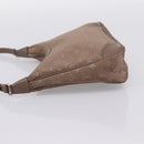 LOUIS VUITTON Monogram Satin Little Boulogne Hand Bag Beige M92143 Auth BA15499A-3
