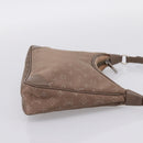 LOUIS VUITTON Monogram Satin Little Boulogne Hand Bag Beige M92143 Auth BA15499A-4