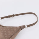 LOUIS VUITTON Monogram Satin Little Boulogne Hand Bag Beige M92143 Auth BA15499A-8