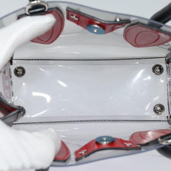 Christian Louboutin Hand Bag Vinyl 2way Clear Auth BA154V