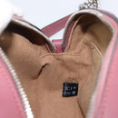GUCCI GG Blooms Chain Shoulder Bag PVC Leather Beige Silver 409535 Auth BA15501V-22