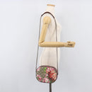 GUCCI GG Blooms Chain Shoulder Bag PVC Leather Beige Silver 409535 Auth BA15501V-24