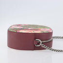GUCCI GG Blooms Chain Shoulder Bag PVC Leather Beige Silver 409535 Auth BA15501V-3