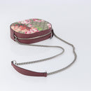 GUCCI GG Blooms Chain Shoulder Bag PVC Leather Beige Silver 409535 Auth BA15501V-7