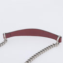 GUCCI GG Blooms Chain Shoulder Bag PVC Leather Beige Silver 409535 Auth BA15501V-8