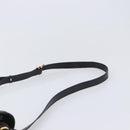 CELINE Macadam Shoulder Bag PVC Leather Black Gold Tone Auth BA15505-8