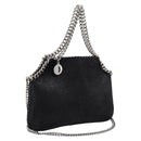 Stella MacCartney Falabella Hand Bag Suede 2way Black Silver Auth BA15506A-1
