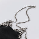Stella MacCartney Falabella Hand Bag Suede 2way Black Silver Auth BA15506A-10