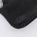 Stella MacCartney Falabella Hand Bag Suede 2way Black Silver Auth BA15506A-13