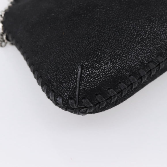 Stella MacCartney Falabella Hand Bag Suede 2way Black Silver Auth BA15506A