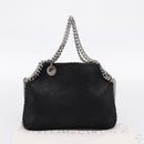 Stella MacCartney Falabella Hand Bag Suede 2way Black Silver Auth BA15506A-24