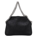Stella MacCartney Falabella Hand Bag Suede 2way Black Silver Auth BA15506A-3