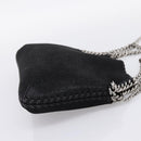 Stella MacCartney Falabella Hand Bag Suede 2way Black Silver Auth BA15506A-5