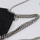 Stella MacCartney Falabella Hand Bag Suede 2way Black Silver Auth BA15506A-7