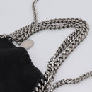 Stella MacCartney Falabella Hand Bag Suede 2way Black Silver Auth BA15506A-8