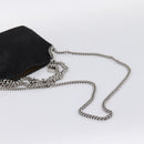 Stella MacCartney Falabella Hand Bag Suede 2way Black Silver Auth BA15506A-9