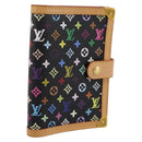 LOUIS VUITTON Monogram Multicolor Agenda PM Planner Black R20895 Auth BA15508V-1