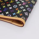 LOUIS VUITTON Monogram Multicolor Agenda PM Planner Black R20895 Auth BA15508V-15