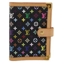 LOUIS VUITTON Monogram Multicolor Agenda PM Planner Black R20895 Auth BA15508V-13