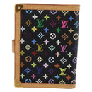 LOUIS VUITTON Monogram Multicolor Agenda PM Planner Black R20895 Auth BA15508V-2