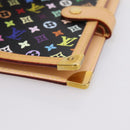 LOUIS VUITTON Monogram Multicolor Agenda PM Planner Black R20895 Auth BA15508V-7