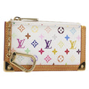 LOUIS VUITTON Monogram Multicolor Pochette Cles Coin Purse M92655 Auth BA15510V-1