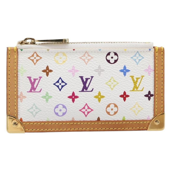 LOUIS VUITTON Monogram Multicolor Pochette Cles Coin Purse M92655 Auth BA15510V