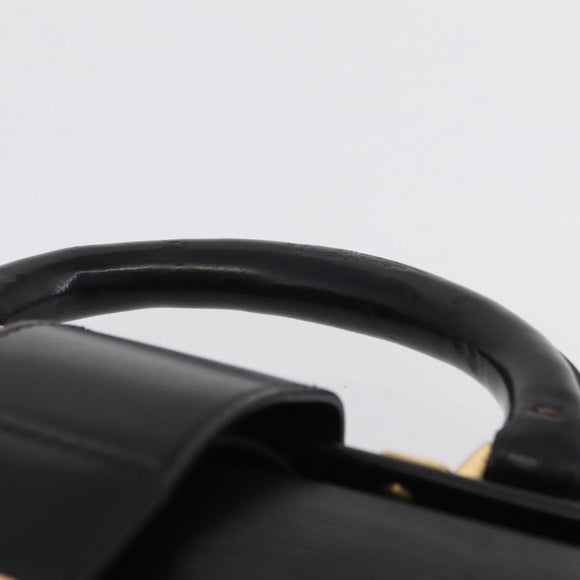 LOUIS VUITTON Epi Serviette Fermoir Business Bag Black M54352 LV Auth BA15512