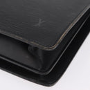 LOUIS VUITTON Epi Serviette Fermoir Business Bag Black M54352 LV Auth BA15512-17