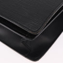LOUIS VUITTON Epi Serviette Fermoir Business Bag Black M54352 LV Auth BA15512-19